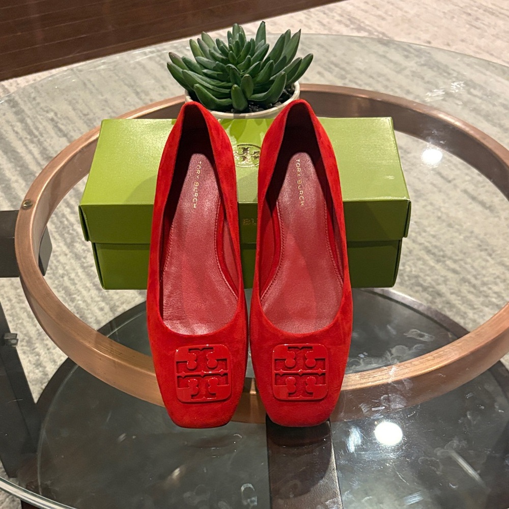 Tory Burch Red Flats